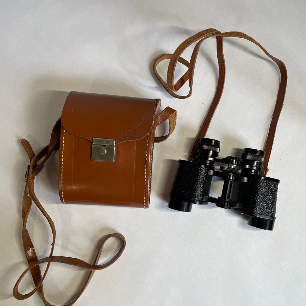 vintage Hoffritz Binoculars w original case